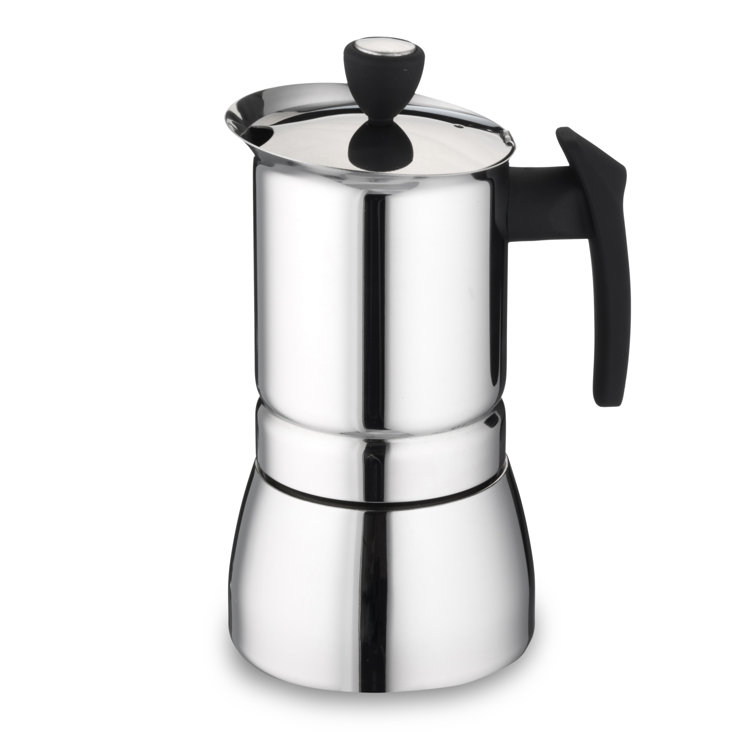 Grunwerg Cafe Olé Stainless Steel Coffee Maker, Suitable for Induction